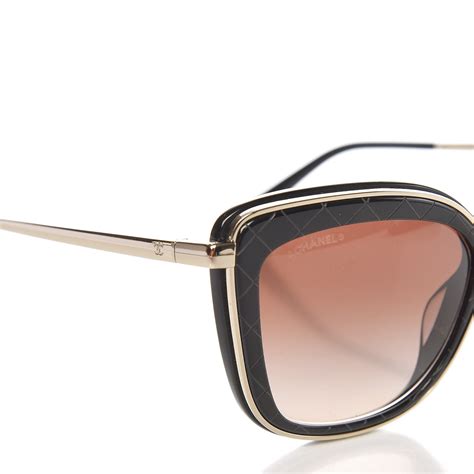 chanel acetate quilted metal butterfly sunglasses|Butterfly Sunglasses Acetate & Metal Black .